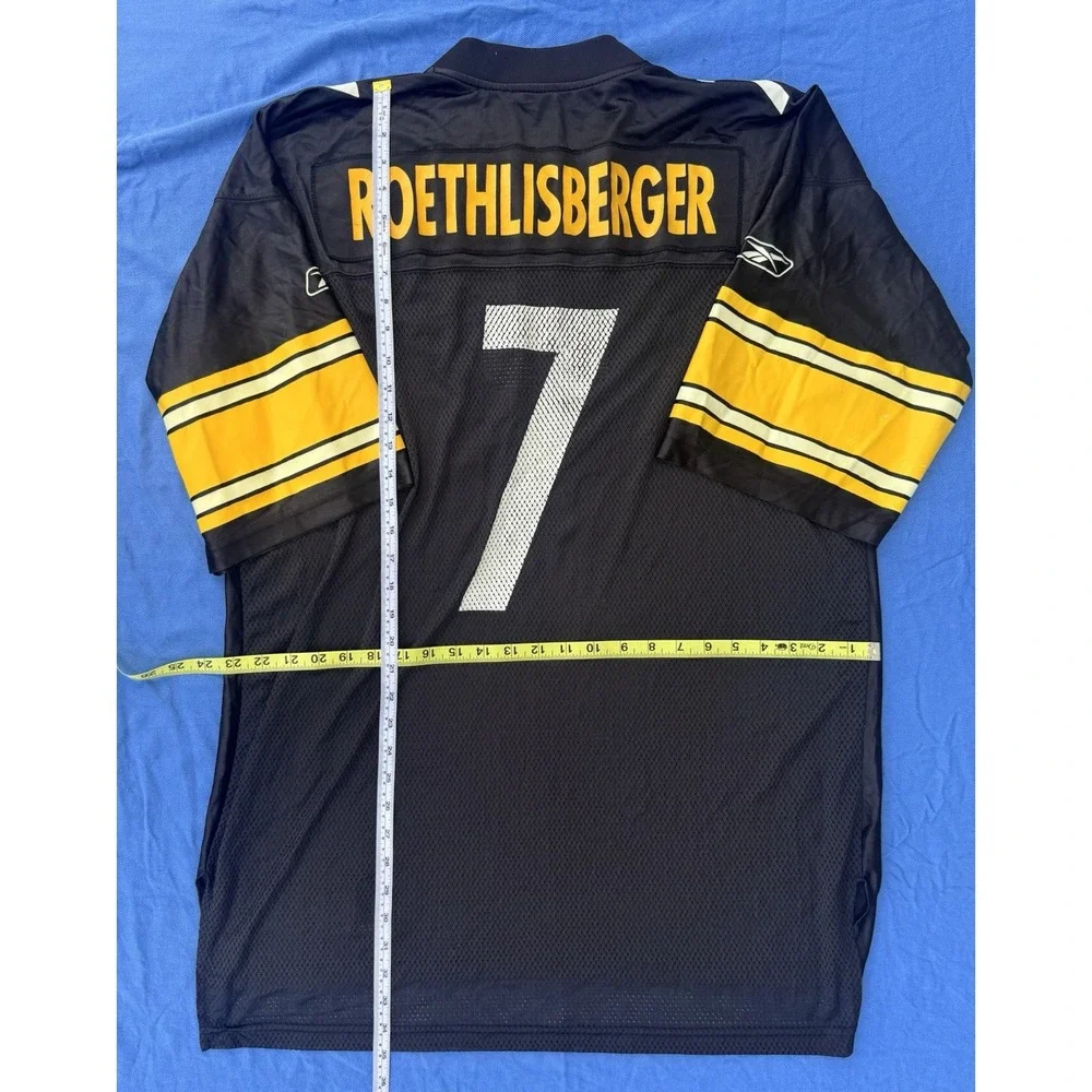 Ben Roethlisberger Reebok NFL Equipment Steelers on Field Jersey X-Large XL GUC